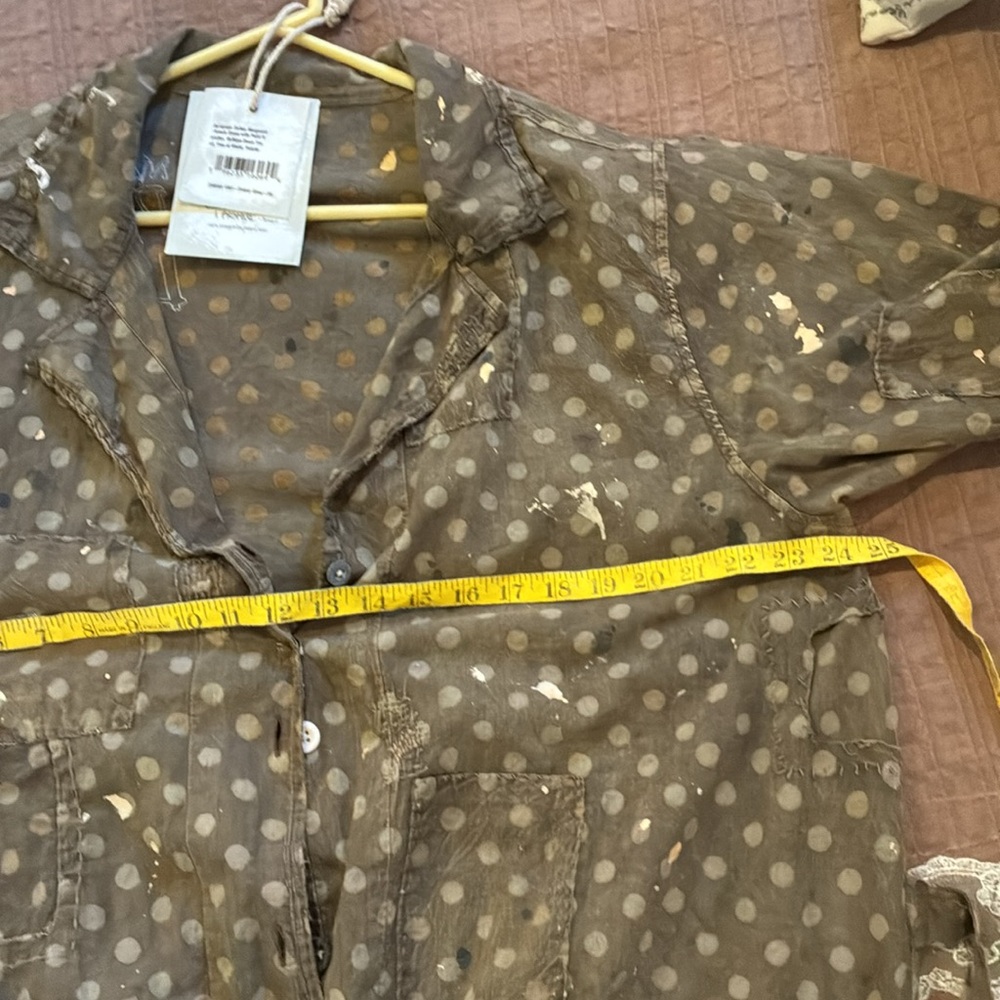 Magnolia Pearl Brown Marguerite Polka Dot Mini Dress - Picture 8 of 11